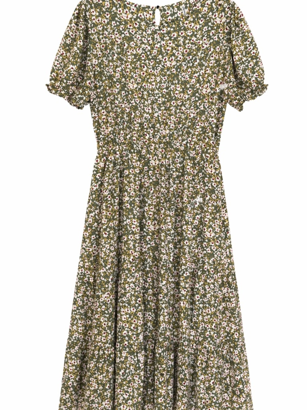 Grecerelle Floral Boho Midi Dress – Size XL - Flowy - Elastic Waist - Picture 3 of 13